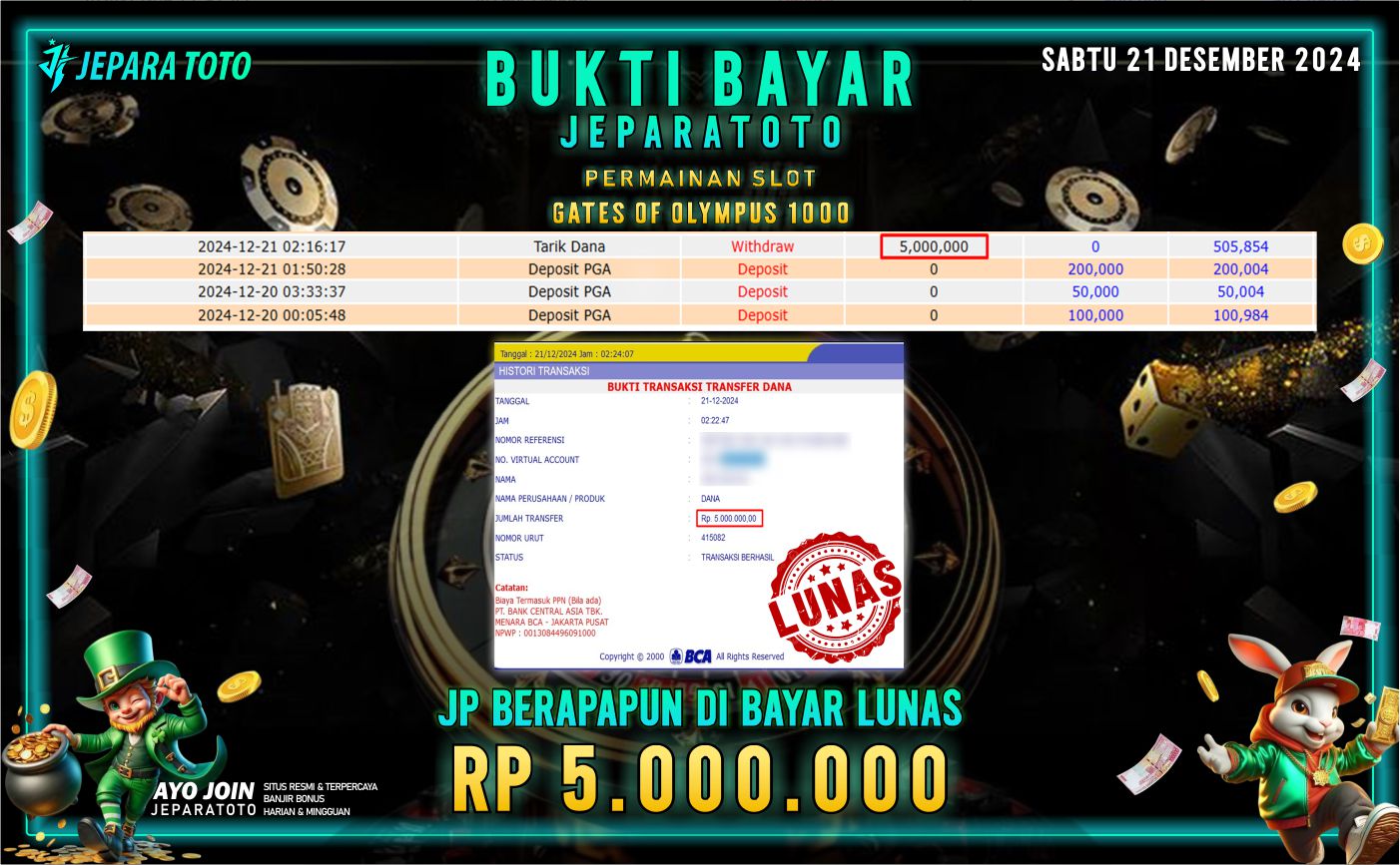 BUKTI KEMENANGAN SLOT GATES OF OLYMPUS 1000 MEMBER JEPARATOTO