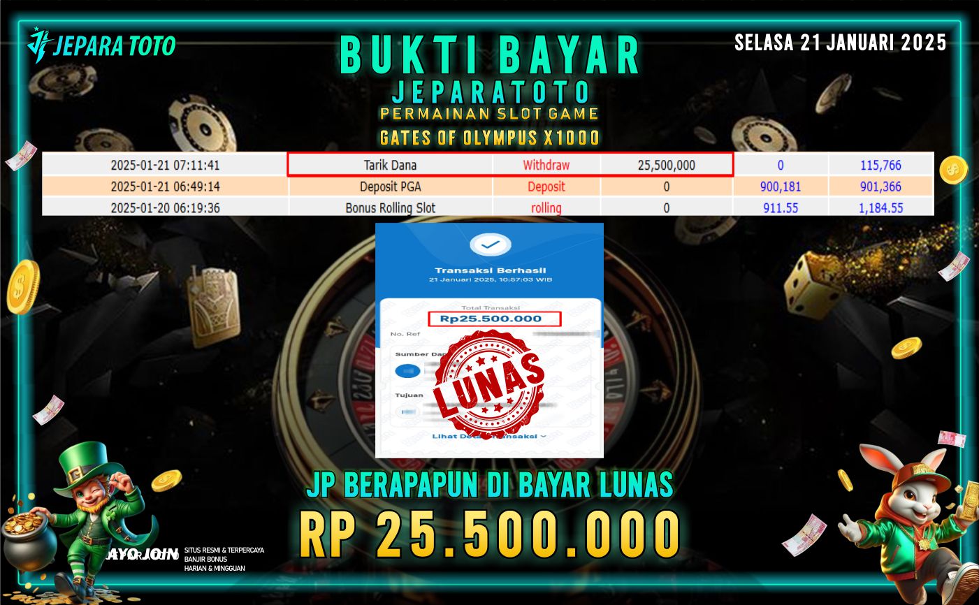 BUKTI KEMENANGAN SLOT GATES OF OLYMPUS X1000 MEMBER JEPARATOTO